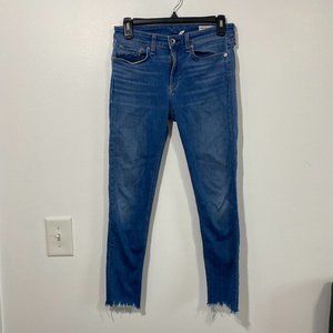 Rag & Bone Cate - Mid Rise Ankle Skinny Raw Hem
